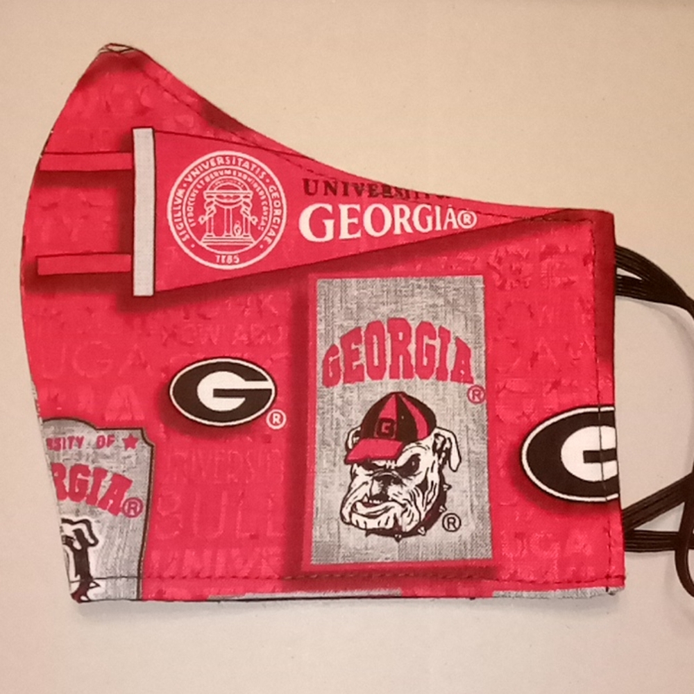 GEORGIA BULLDOGS REVERSIBLE FACE MASK